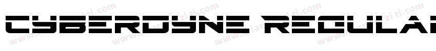 Cyberdyne Regular字体转换